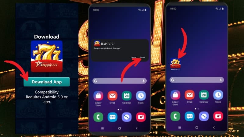 Download and Install HAPPY777 App Androi